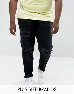 Черные джинсы слим River Island PLUS - Черный