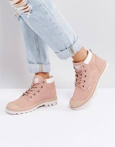 Низкие замшевые ботинки розового цвета Palladium Pampa - Розовый