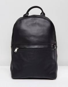 Черный кожаный рюкзак Kiomi - Черный