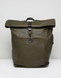 Рюкзак с кожаной отделкой Kiomi - Зеленый