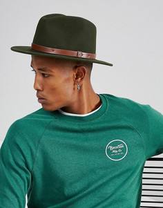Мягкая фетровая шляпа Brixton Messer - Зеленый