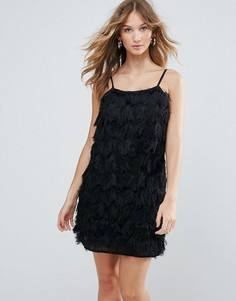 Коктейльное платье с бахромой Deby Debo Vegas - Черный