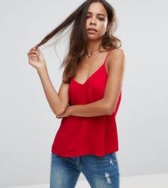 Двухслойный свободный топ на бретелях ASOS PETITE - Красный