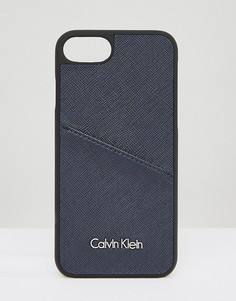 Чехол для Iphone 7 с логотипом Calvin Klein - Золотой