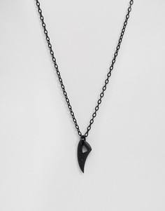 Черное матовое ожерелье Seven London - Черный