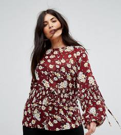 Топ с цветочным принтом и корсетом Boohoo Plus - Мульти