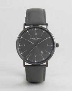 Часы с кожаным ремешком Simon Carter WT2201 - Серый