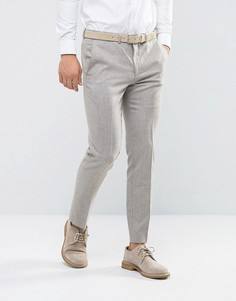 Облегающие брюки песочного цвета River Island - Светло-серый