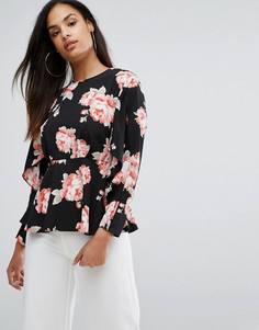 Блузка с цветочным принтом River Island - Мульти