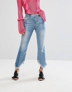 Джинсы с бахромой River Island - Синий