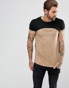 Обтягивающая футболка Illusive London - Светло-серый