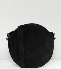 Круглая замшевая сумка через плечо Reclaimed Vintage Inspired - Черный