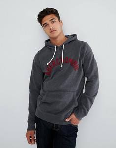 Худи темно-серого цвета с логотипом Abercrombie & Fitch - Серый