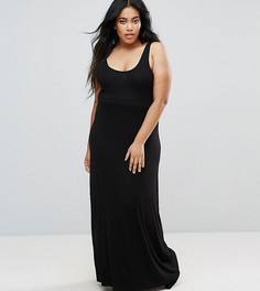 Длинное платье-майка ASOS CURVE - Черный