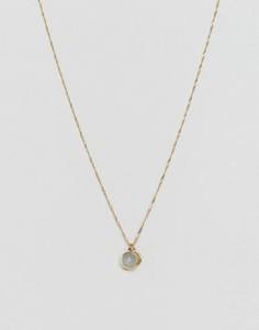 Ожерелье с подвеской-камнем Pieces Rilli - Золотой