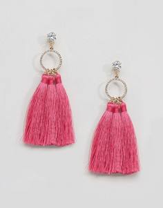 Серьги-подвески с кисточками River Island - Розовый