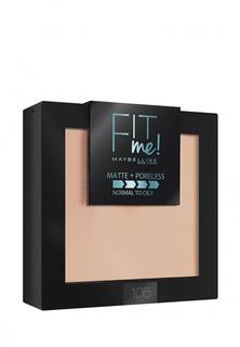 Пудра Maybelline New York "Fit Me", матирующая, скрывающая поры, оттенок 105, Натурально-бежевый, 9 г