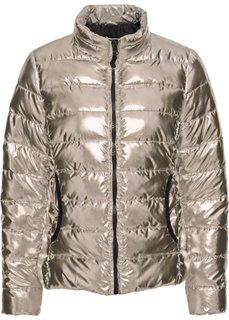 Стеганая куртка с металлическим отливом (золотистый) Bonprix