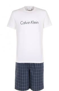 Хлопковая пижама с шортами Calvin Klein Underwear