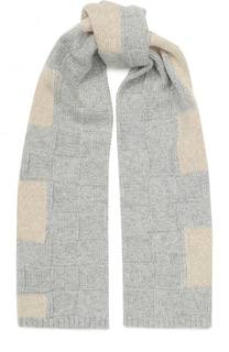 Кашемировый шарф фактурной вязки Loro Piana