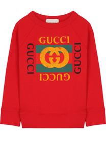 Хлопковый свитшот с принтом Gucci