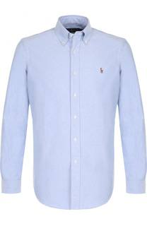 Хлопковая рубашка с воротником button down Polo Ralph Lauren