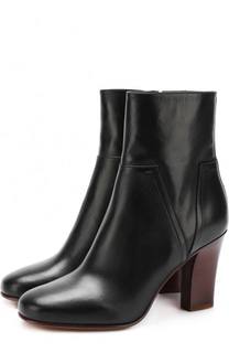 Кожаные ботильоны Lovestud на устойчивом каблуке Valentino