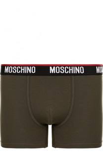 Хлопковые боксеры с широкой резинкой Moschino