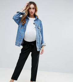 Брюки-галифе с поясом оби ASOS MATERNITY - Черный