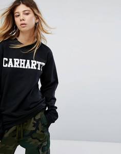 Оверсайз-лонгслив с логотипом Carhartt WIP - Черный