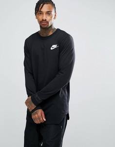 Черная футболка с длинными рукавами и логотипом Nike 888422-010 - Черный