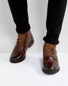 Коричневые кожаные ботинки Levis Baldwin - Коричневый