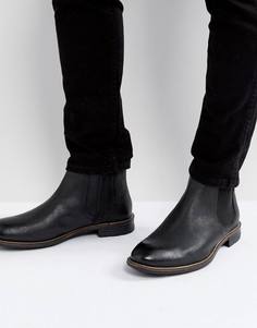 Черные кожаные ботинки челси Levis Huntington - Черный