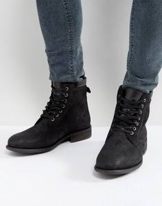 Черные кожаные ботинки со шнуровкой ALDO Derrian - Черный