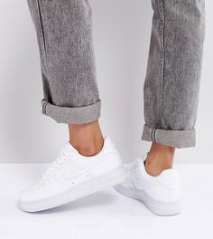 Белые лакированные кроссовки Nike Air Force 1 07 - Белый