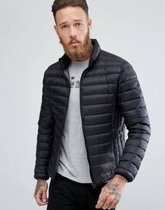 Черная дутая куртка узкого кроя Schott Oakland - Черный
