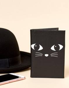 Обложка для паспорта с черным котом Sass & Belle - Мульти