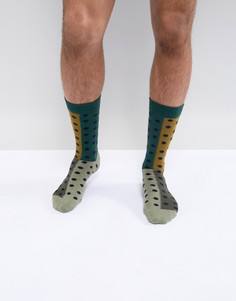 Носки с принтом Paul Smith - Зеленый