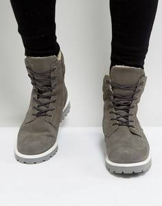 Замшевые ботинки на шнуровке Zign - Серый