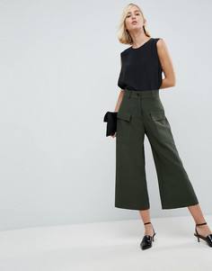 Кюлоты с накладными карманами ASOS Tailored - Зеленый