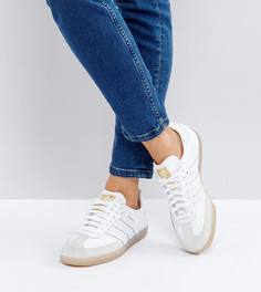 Белые фактурные кроссовки adidas Originals Samba - Белый
