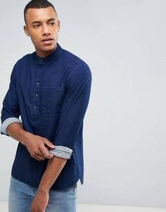 Рубашка с воротником с застежкой на пуговицах Celio - Синий