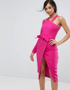 Асимметричное платье на одно плечо Lavish Alice - Розовый