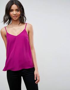 Свободный двухслойный топ ASOS - Фиолетовый