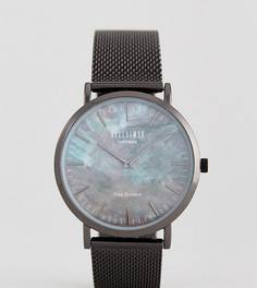 Черные часы с мраморным эффектом и сетчатым ремешком Reclaimed Vintage Inspired эксклюзивно для ASOS - Черный