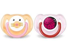 Пустышка Philips AVENT серии Classic «Животные» с 6 мес., 2 шт.