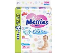 Подгузники Merries M (6-11 кг) 76 шт.