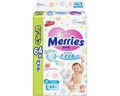 Подгузники Merries L (9-14 кг) 64 шт.