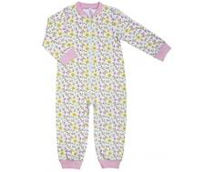 Комбинезон для девочки Barkito «Любимый сад», белый с рисунком