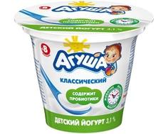 Йогурт Агуша классический 3,1% с 8 мес. 90 г